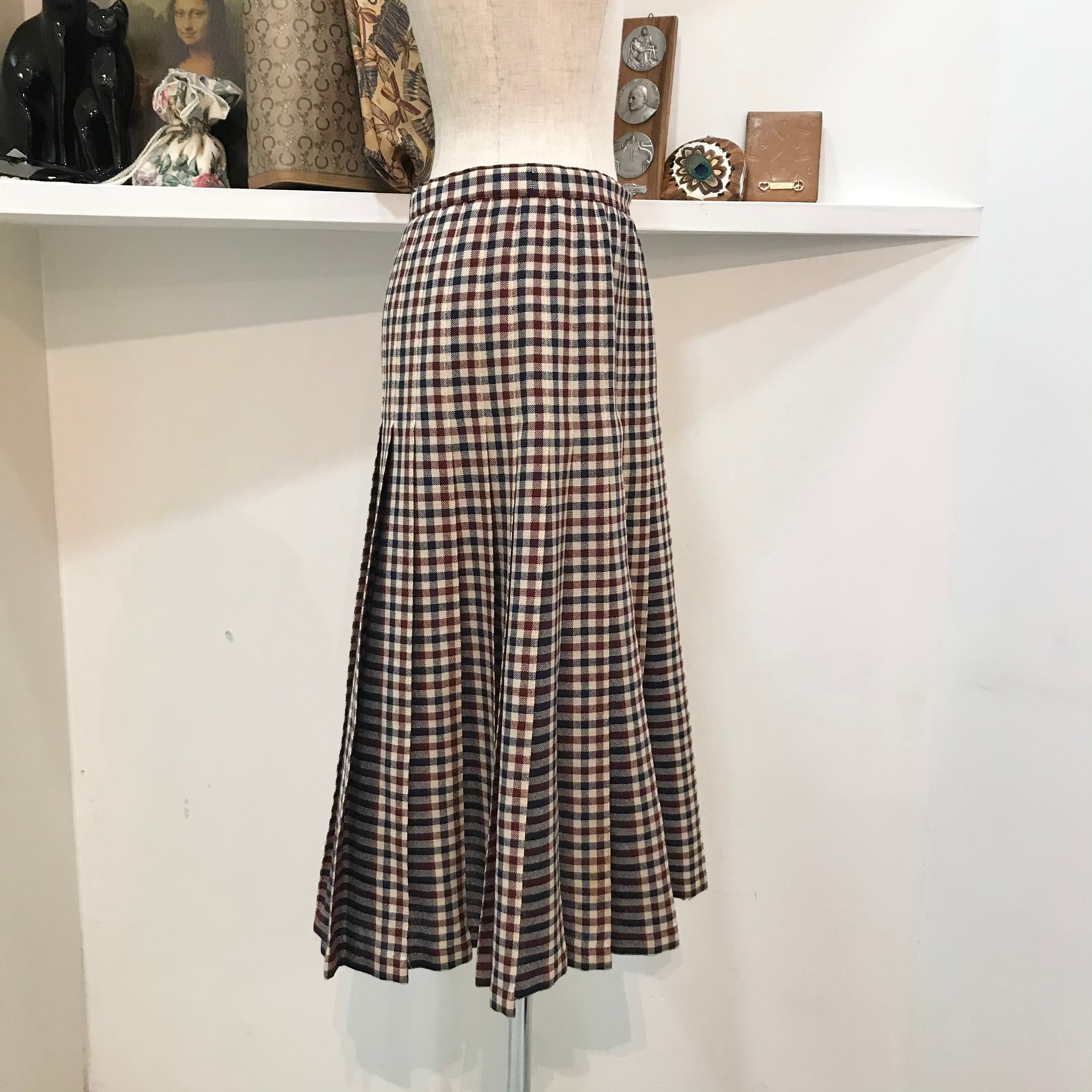 aquascutum/check/skirt/プリーツスカート/アクアスキュータム ...