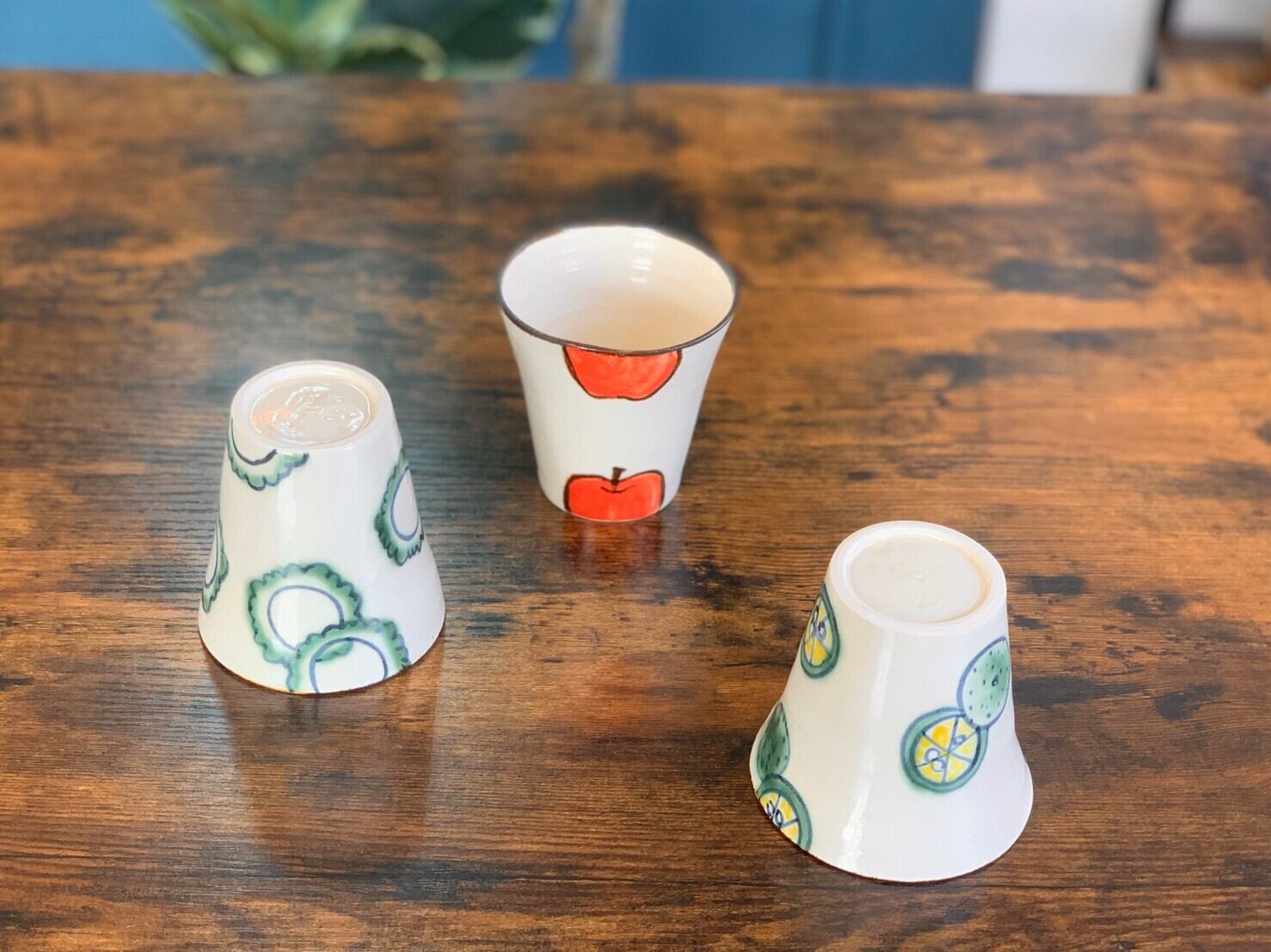 アトリエクッチャネ　動物デザイン飯碗、フリーカップ 4個セット atelier quichane 動物デザイン飯碗、フリーカップ 4個セット お茶碗