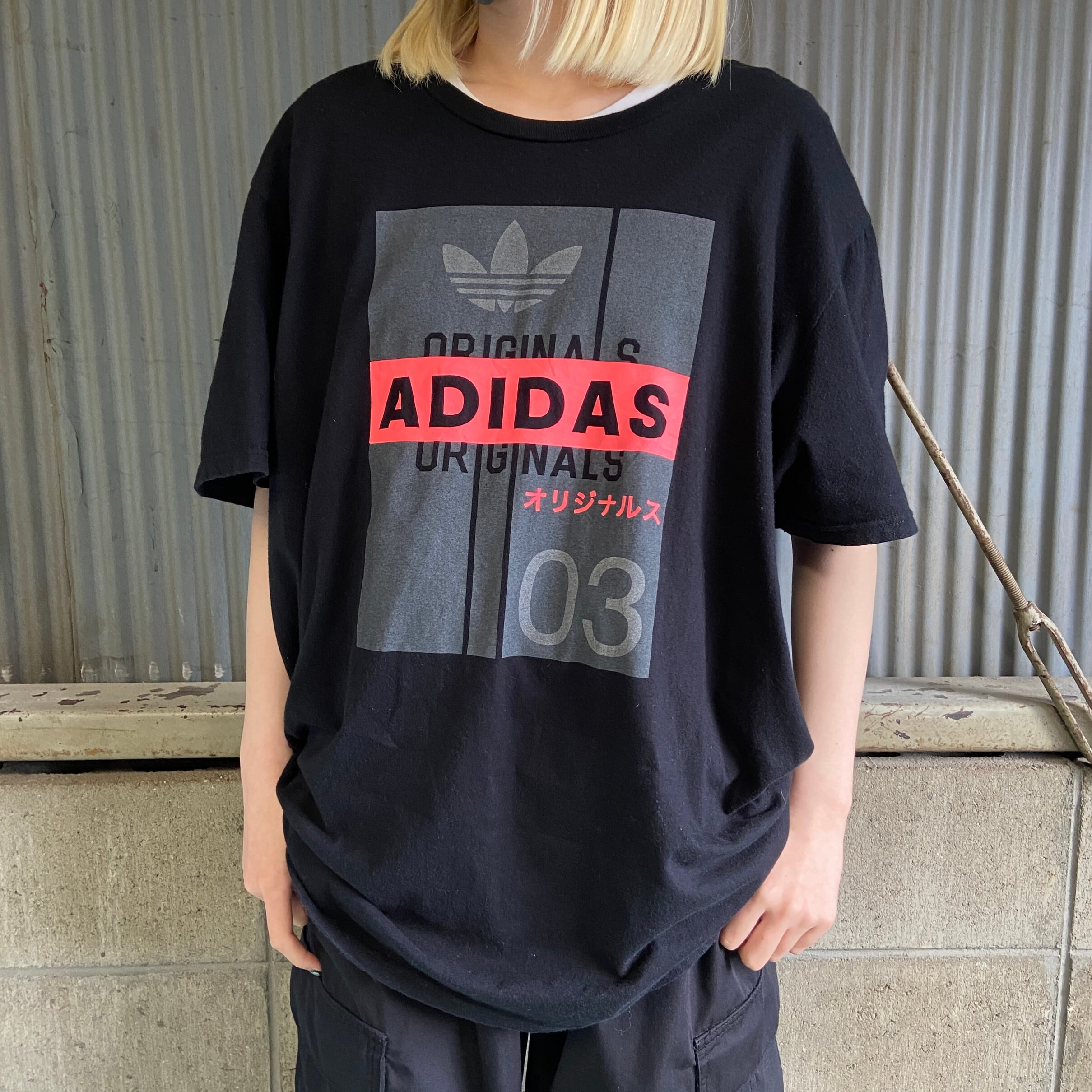 adidas vintage ビックサイズ　tシャツ