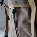 【Deadstock Item】バックパック / Top-flap Draw Backpack　/ アッシュグレー×バーガンディ・ボトム