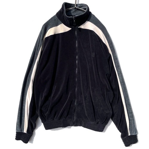 [BILL BLASS] Vintage Velor Track Top Jersey [1990s-] Vintage Velor Training Top