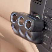 セイワ(SEIWA) 車内用品 イルミソケット3F 3連ソケット マットブラック F196