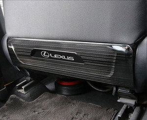 【新着特価】適合レクサス UX 10系 2018年11月〜 専用設計 キックガード シートバックカバー 蹴り防止 汚れ防止 引っかき傷対策 ステンレス製 (ブラック) 2枚セット
