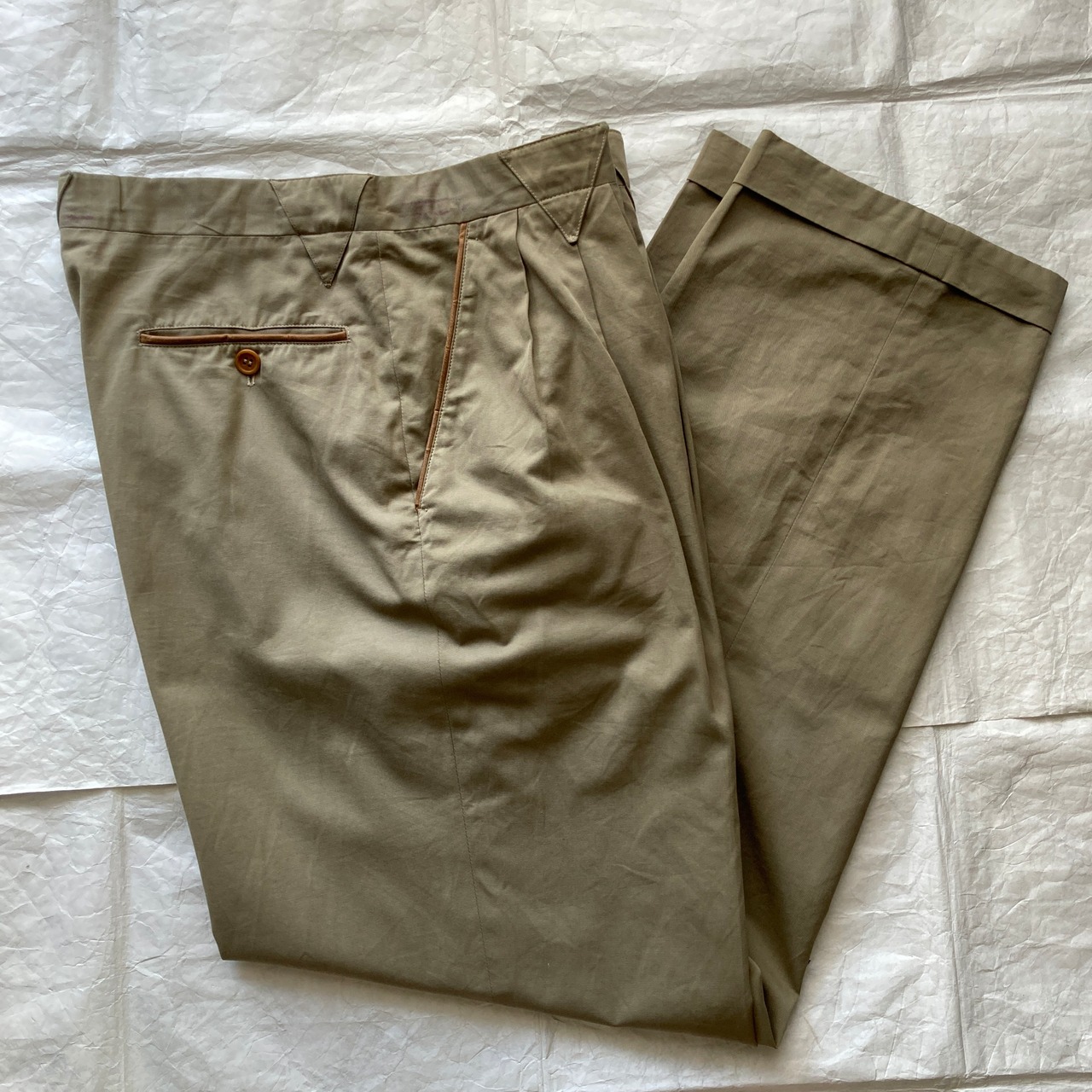 Gucci グッチ オールドグッチ ミリタリーチノパン 70s イタリア製 スリータック ヴィンテージ古着