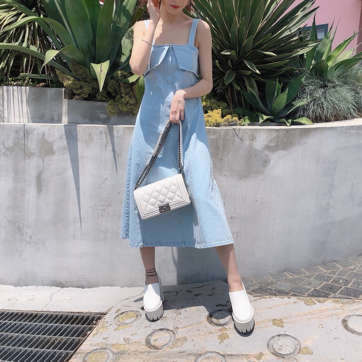 Denim onepiece(予約商品6月上旬発送予定)