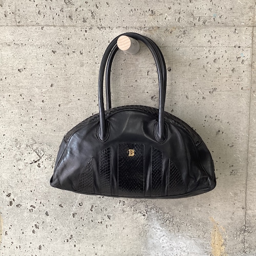 BALLY Python leather switching bag