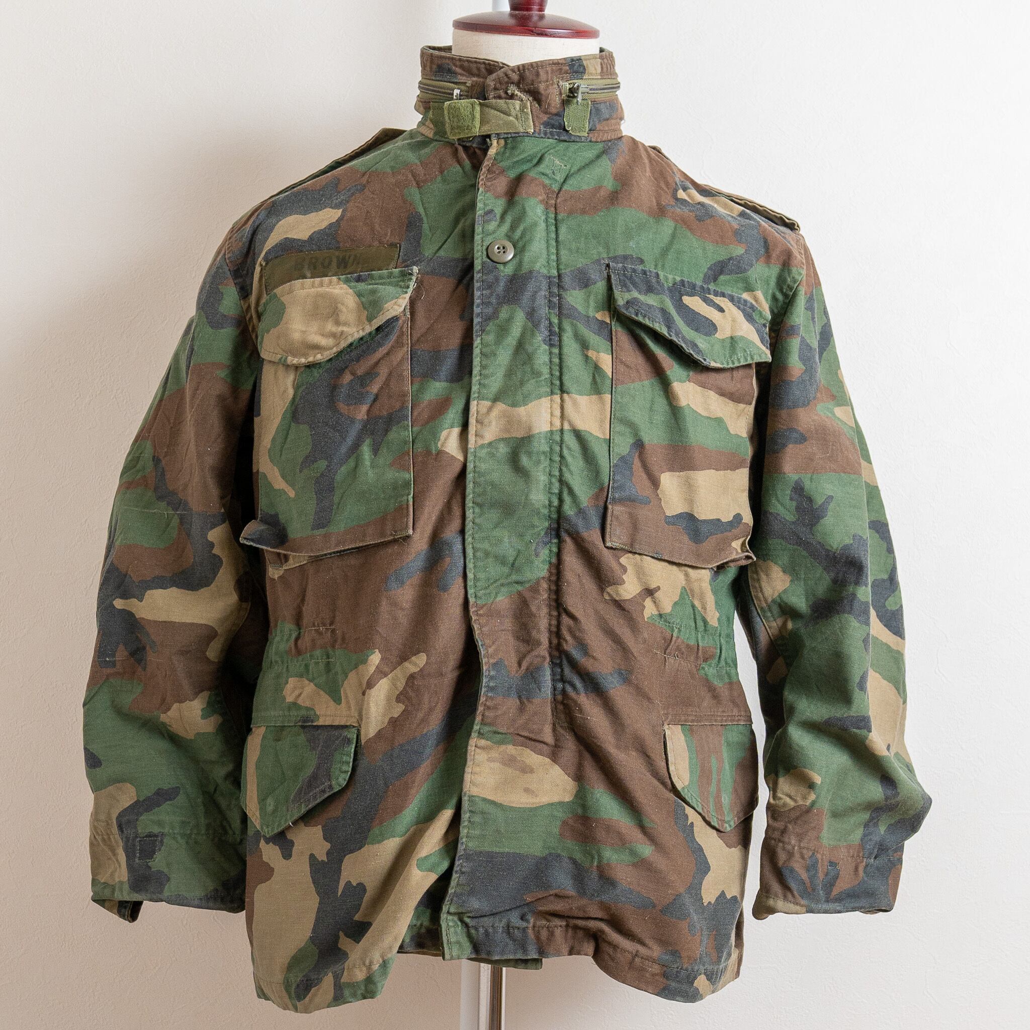 USA 米軍実物 82年 ウッドランドカモ M-65 FIELDJACKET