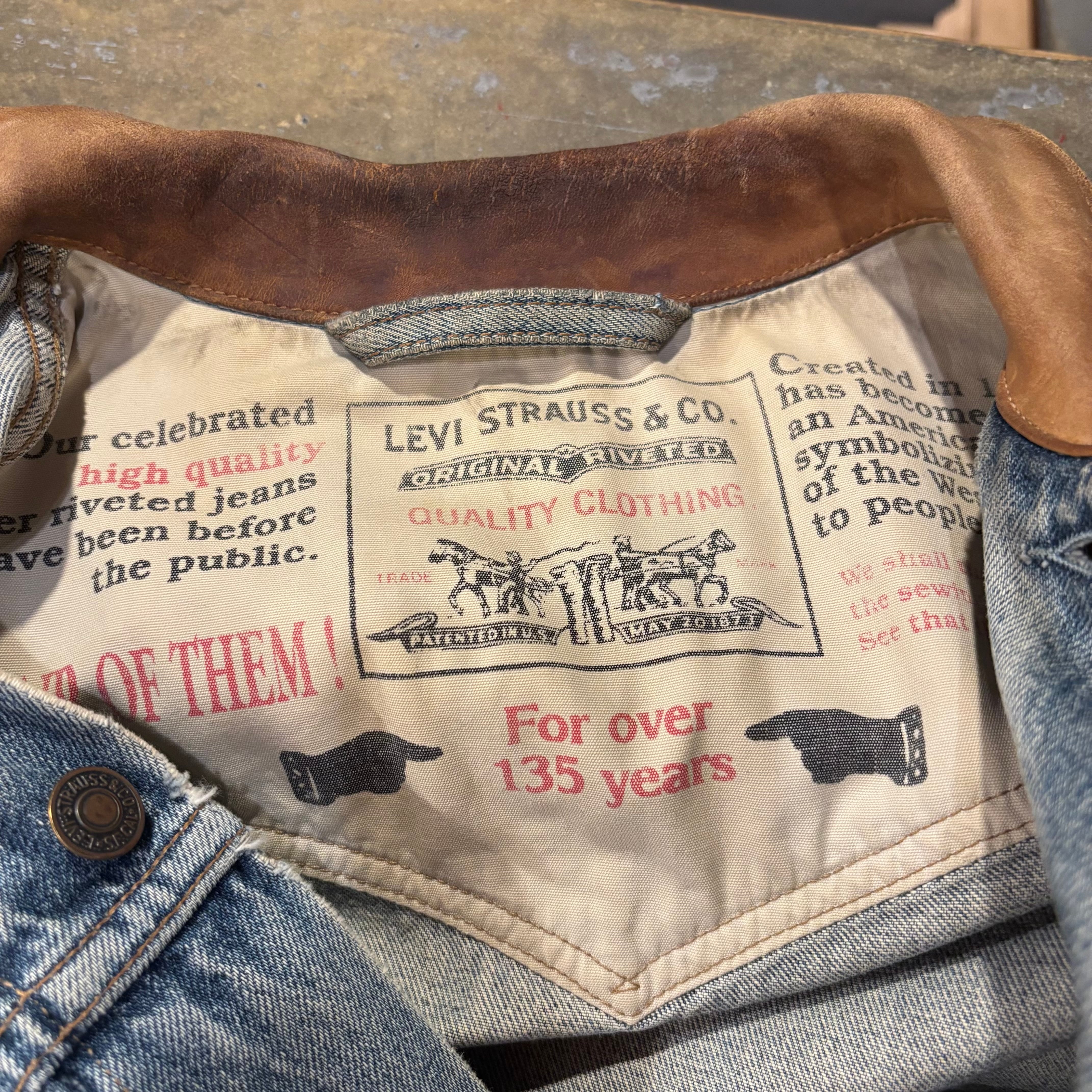 90s Euro Levis 71165-0225 Denim Trucker Jacket Tunisia製 | VOSTOK