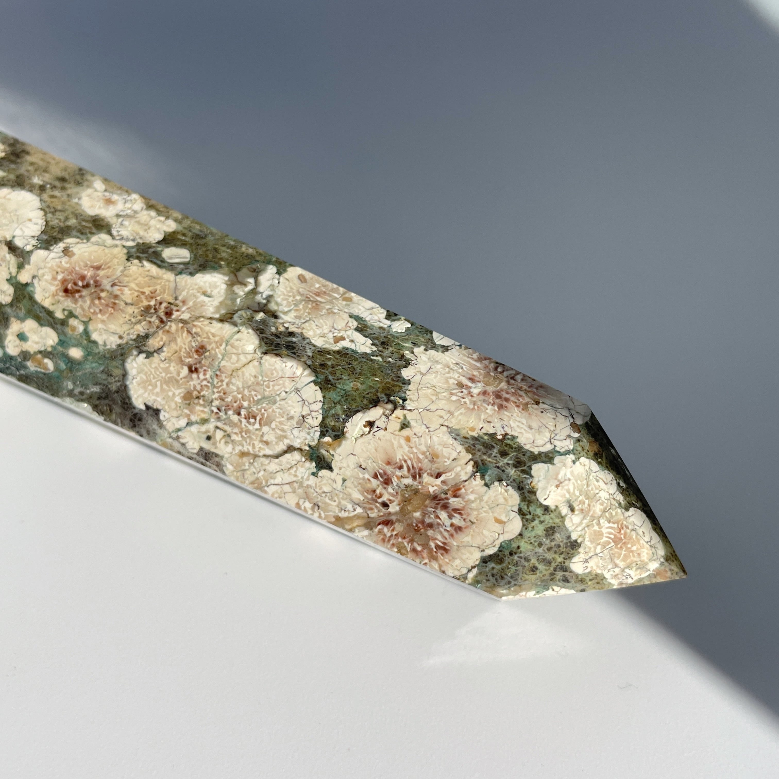 グリーンフラワージャスパー タワー03◇ Green Flower Jasper ◇天然石