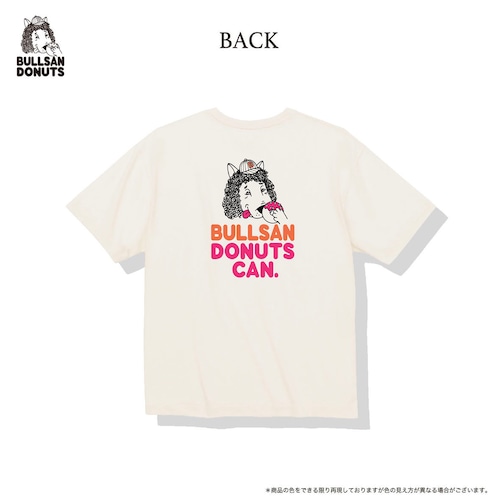 ブルサン ドーナツ  ビッグシルエットTシャツ  ヴィンテージオフホワイト