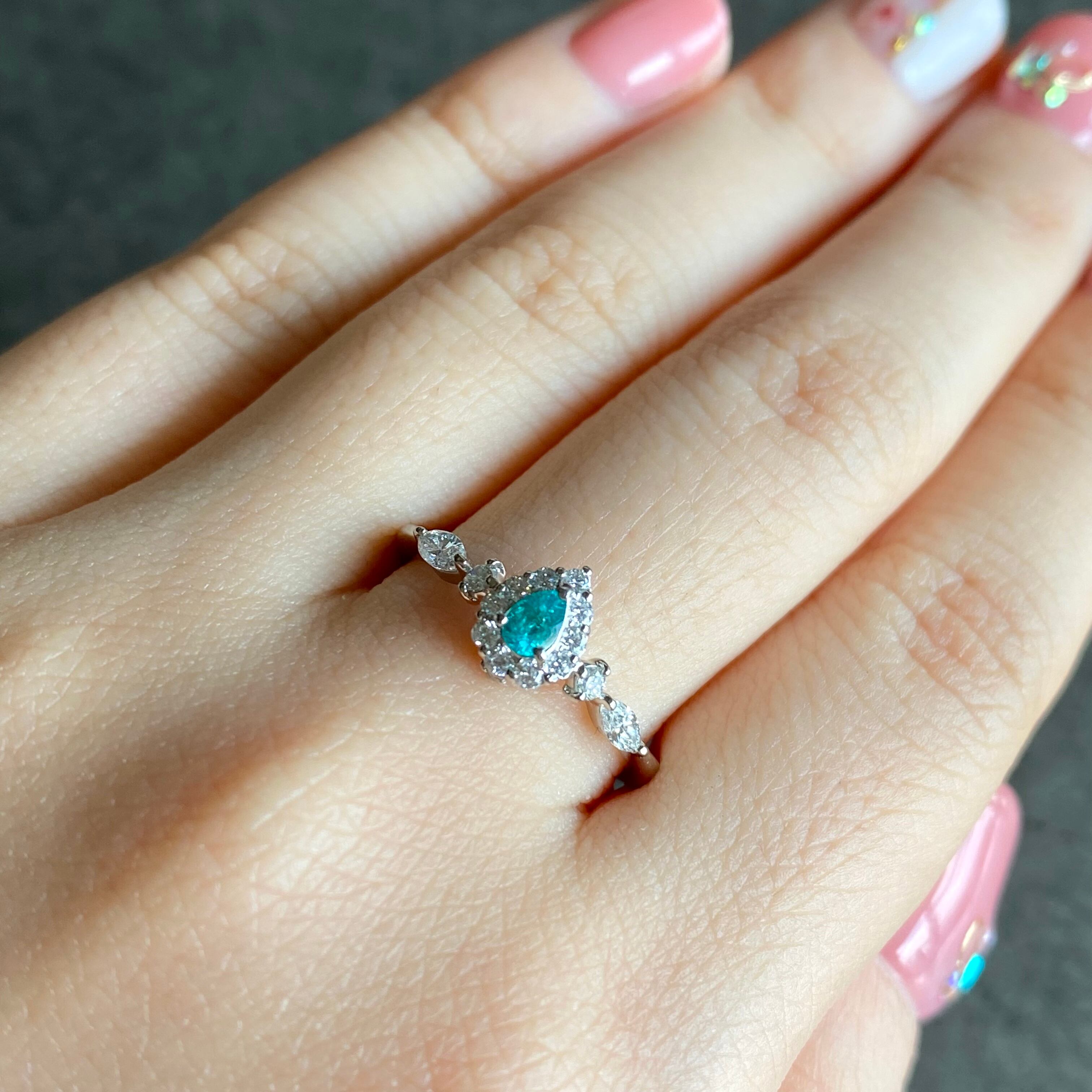 36%割引特別セーフ 【ブラジル産】天然パライバトルマリン0.26ct 鑑別書付 美しい蛍光色! その他 インテリア小物OTA.ON