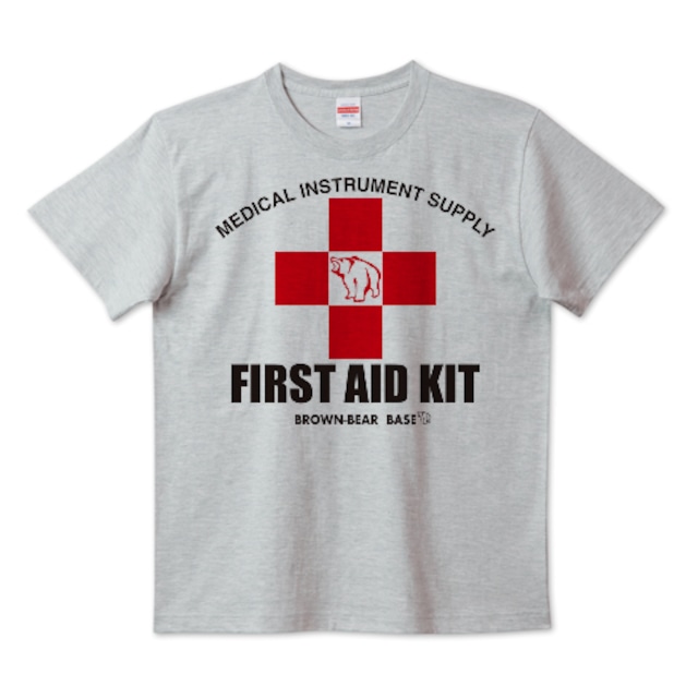 FIRST AID KIT BB Tシャツ（厚手）5.6oz ＜ミックスグレー＞