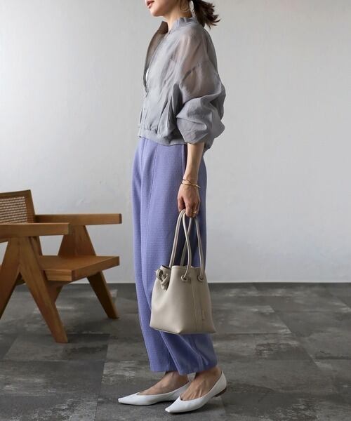 ボリュームスリーブシアーブルゾン | peachflower