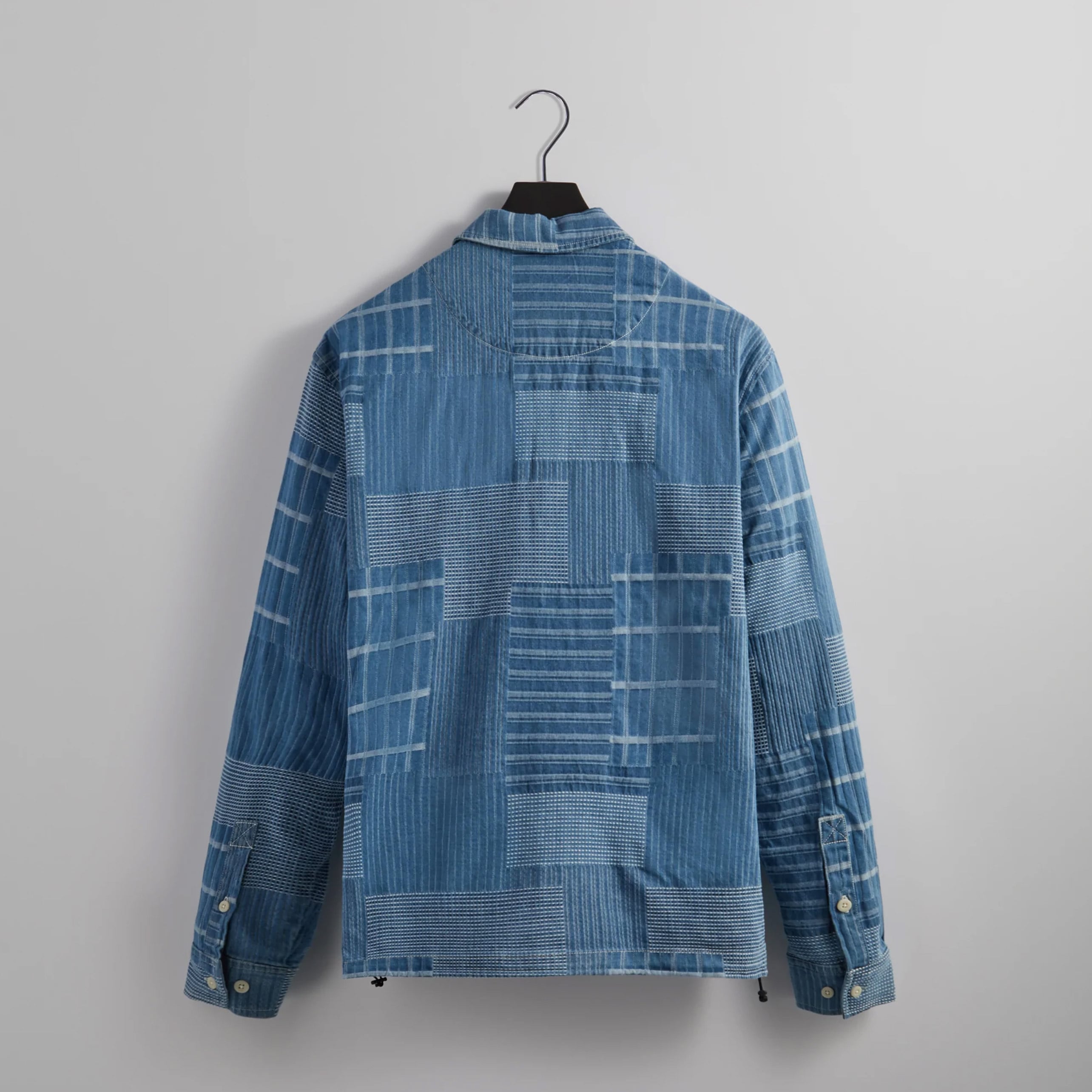 KITH Japanese Indigo Jacquard Coaches Jacket | Wolf Wall World