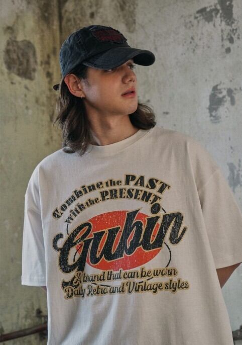 ☆BOYNEXTDOOR ウナク 着用！！【GUBIN】CRACK PRINTED BIG LOGO