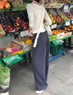 【新作5％OFF・3日間】Belt-Button Cotton Pants_2colors