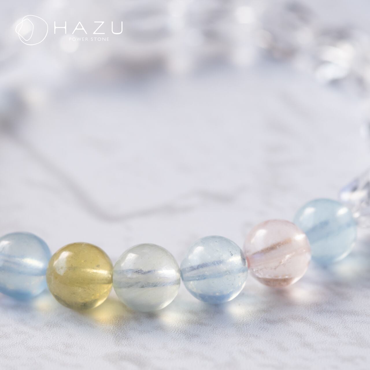 心踊る、希望に満ちた未来を招く［ミックスベリル／水晶］ | 天然石HAZU