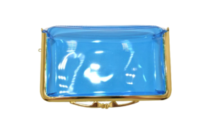 [ＭＩＸ] [JERI MARL] 透明ポーチ 透明ケース 小物入れ (ブルー) 工房 手作り 日本製 エコパッケージ MX-0041-346