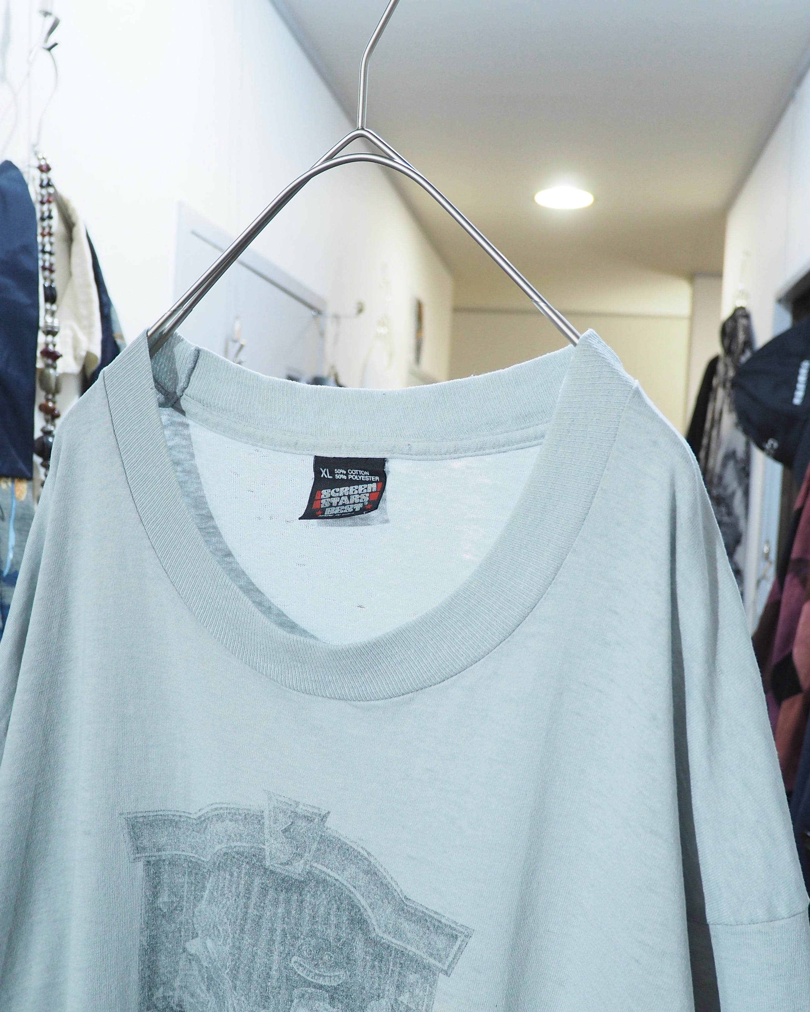 1990s " BOW WOW MEOW " printed vintage SS Tee (Made in USA)
