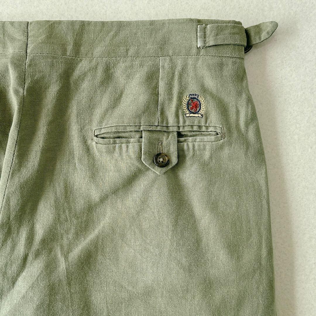 90s Tommy Hilfiger two-tuck Gurkha Trousers pants talon zip | 358
