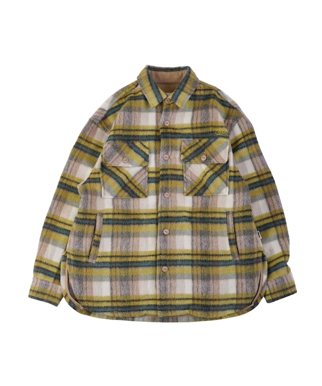 【#Re:room】WOOL CHECK SHIRTS JACKET［REJ107］