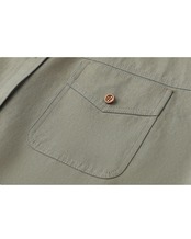 Vintage style patch pocket shirt L0144