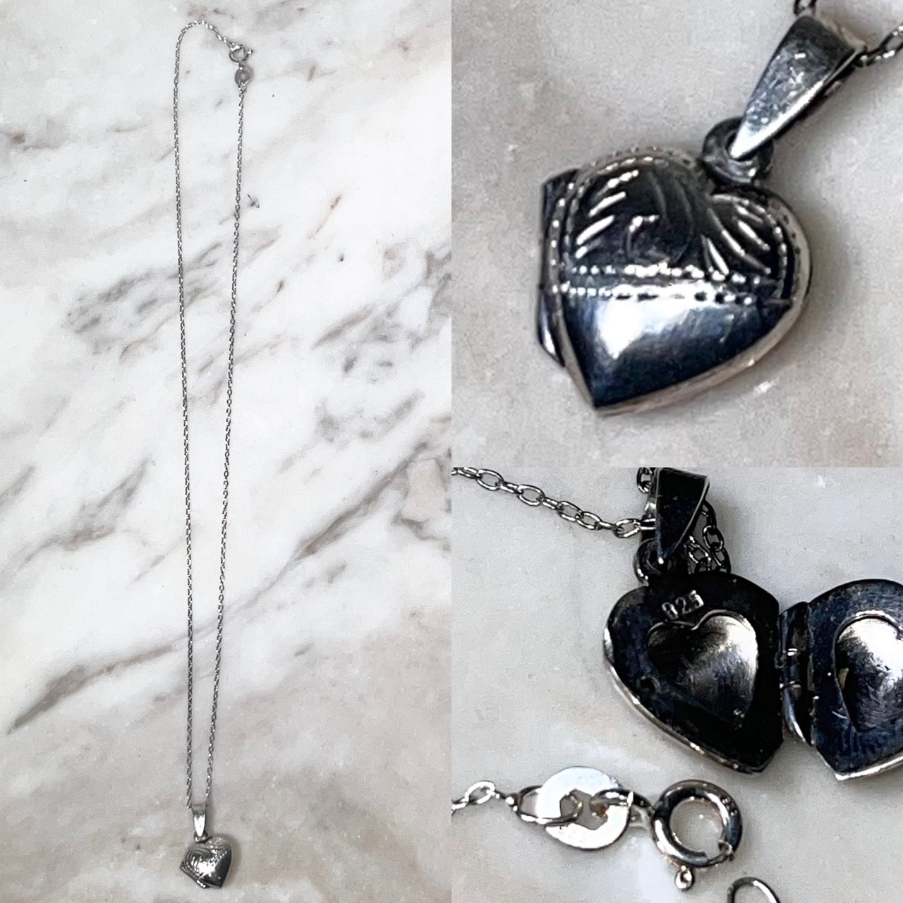 vintage silver rocket pendant necklace