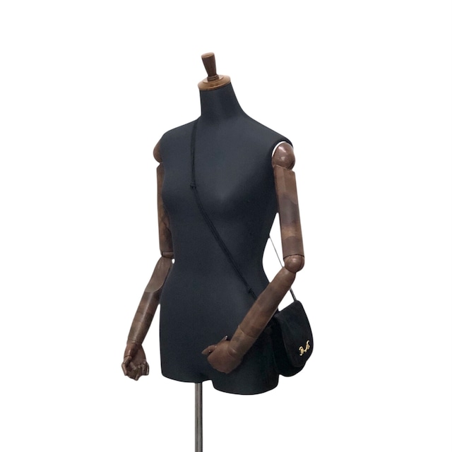 GUCCI グッチ ショルダーバッグ ブラック ホースビット ベロア タッセル vintage ヴィンテージ オールド xvctcj