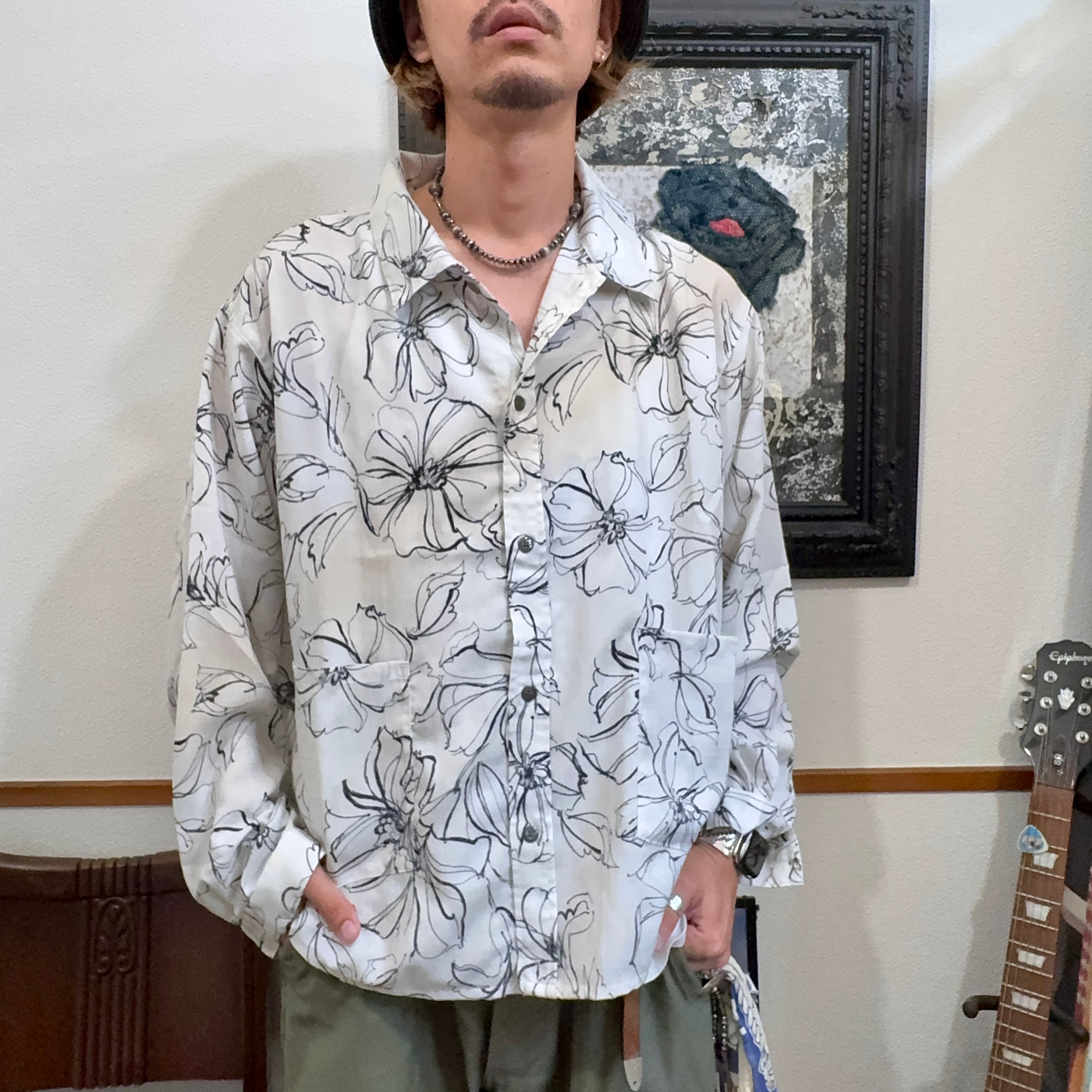 25AW Nasngwam. ナスングワム / FLOWER JACKET　白 Nasngwam 取扱店 ナスングワム CLOUD S/S JACKET SEEK 札幌