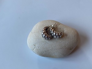 〈vintage silver925〉design mini hoop pierce
