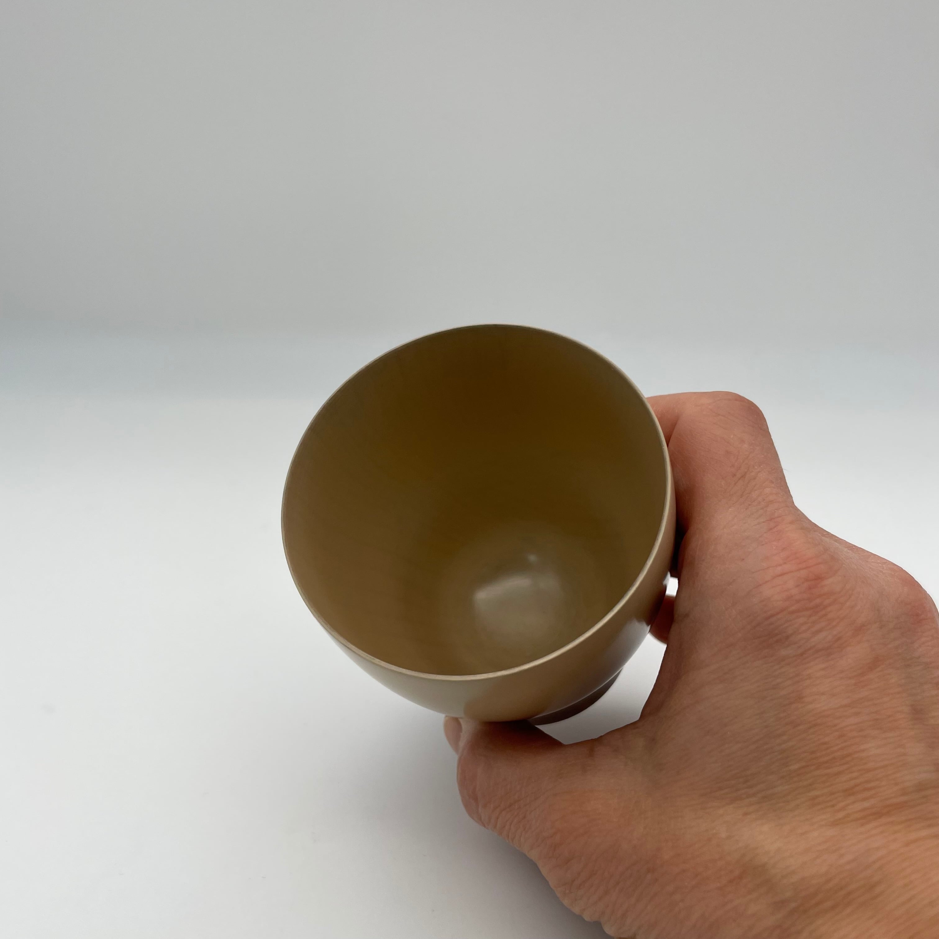 橅造白ぼかしカップ(小) - Beech gradation cup - | 木工家 太田志保