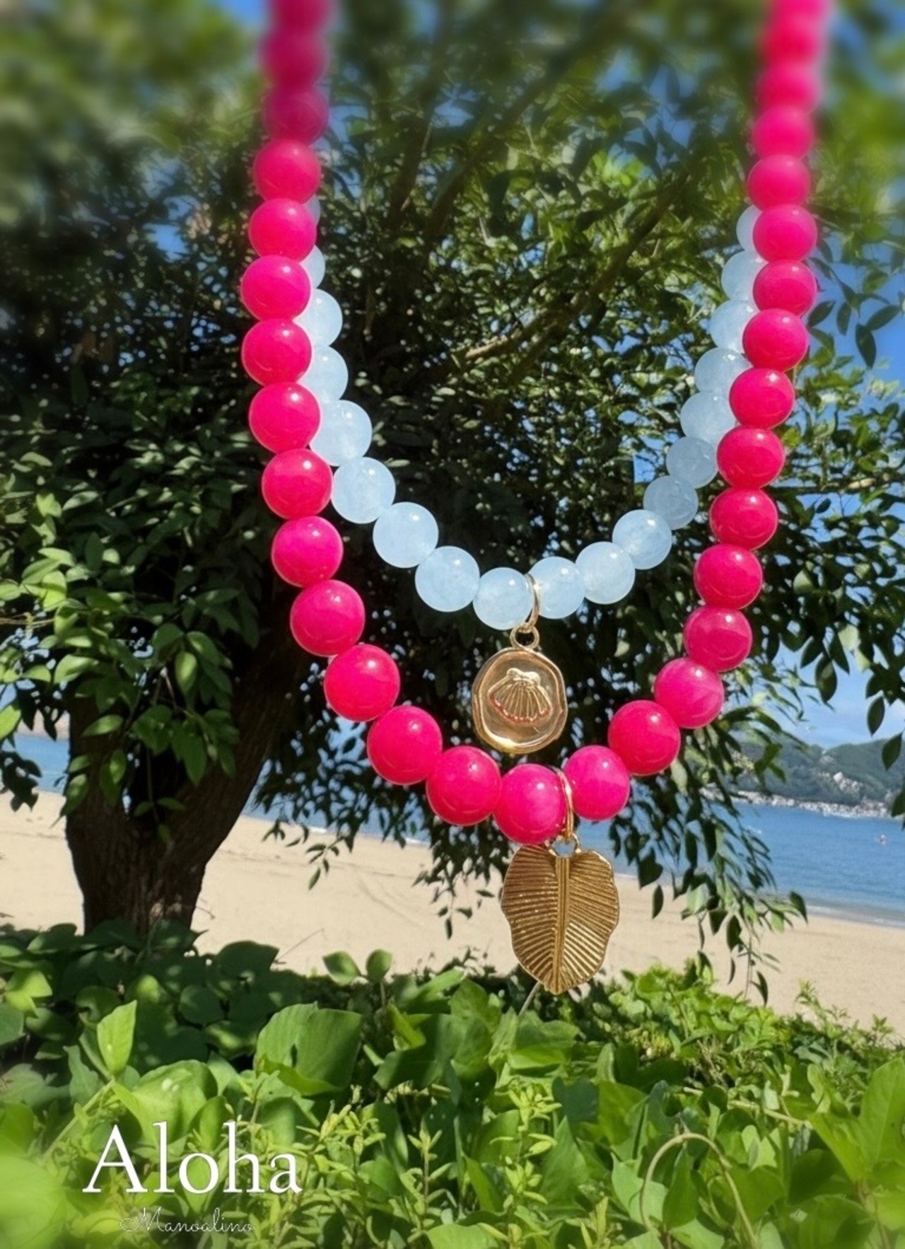 Hawaiian natural stone necklace(ハワイアン天然石ネックレス)