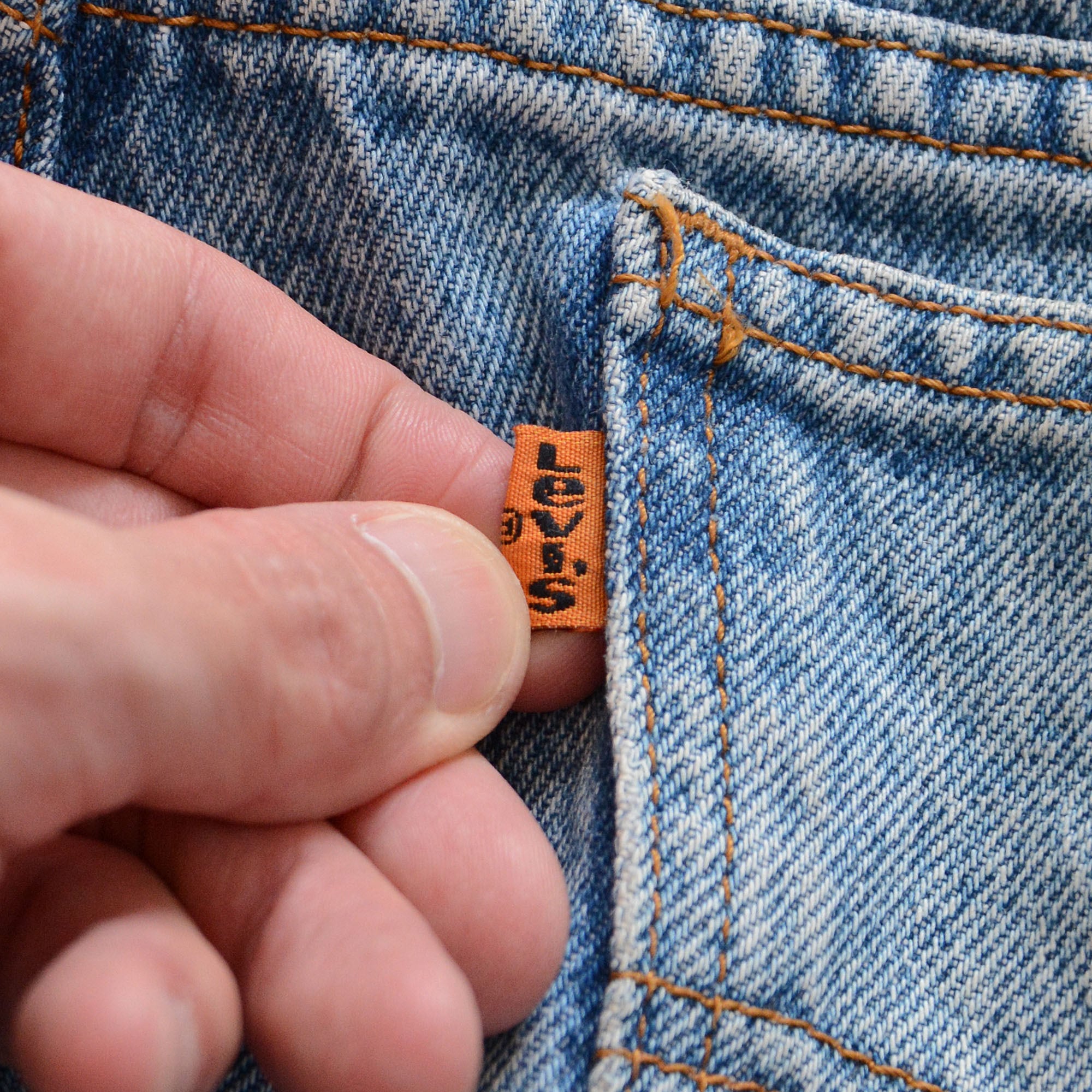 550 Levi's Vintage Denim Pants Relaxed Fit Tapered Leg Made in