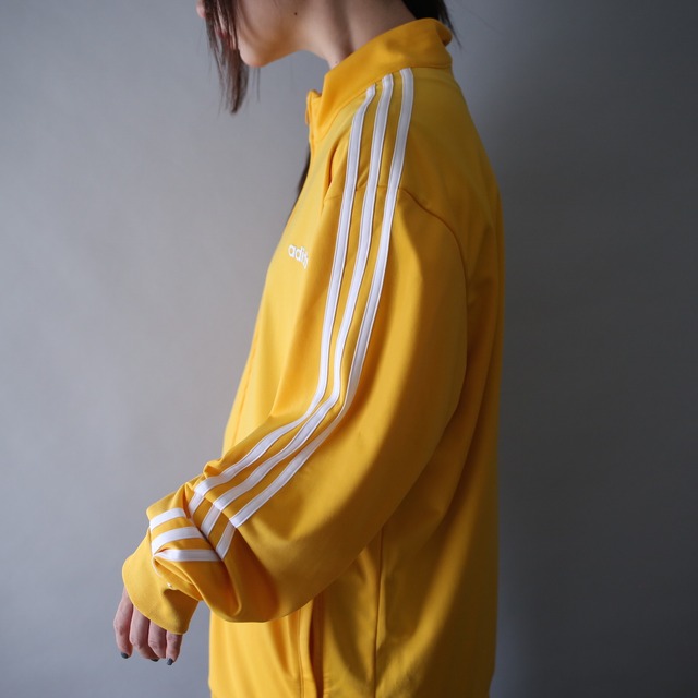 "adidas" good yellow over silhouette track jacket