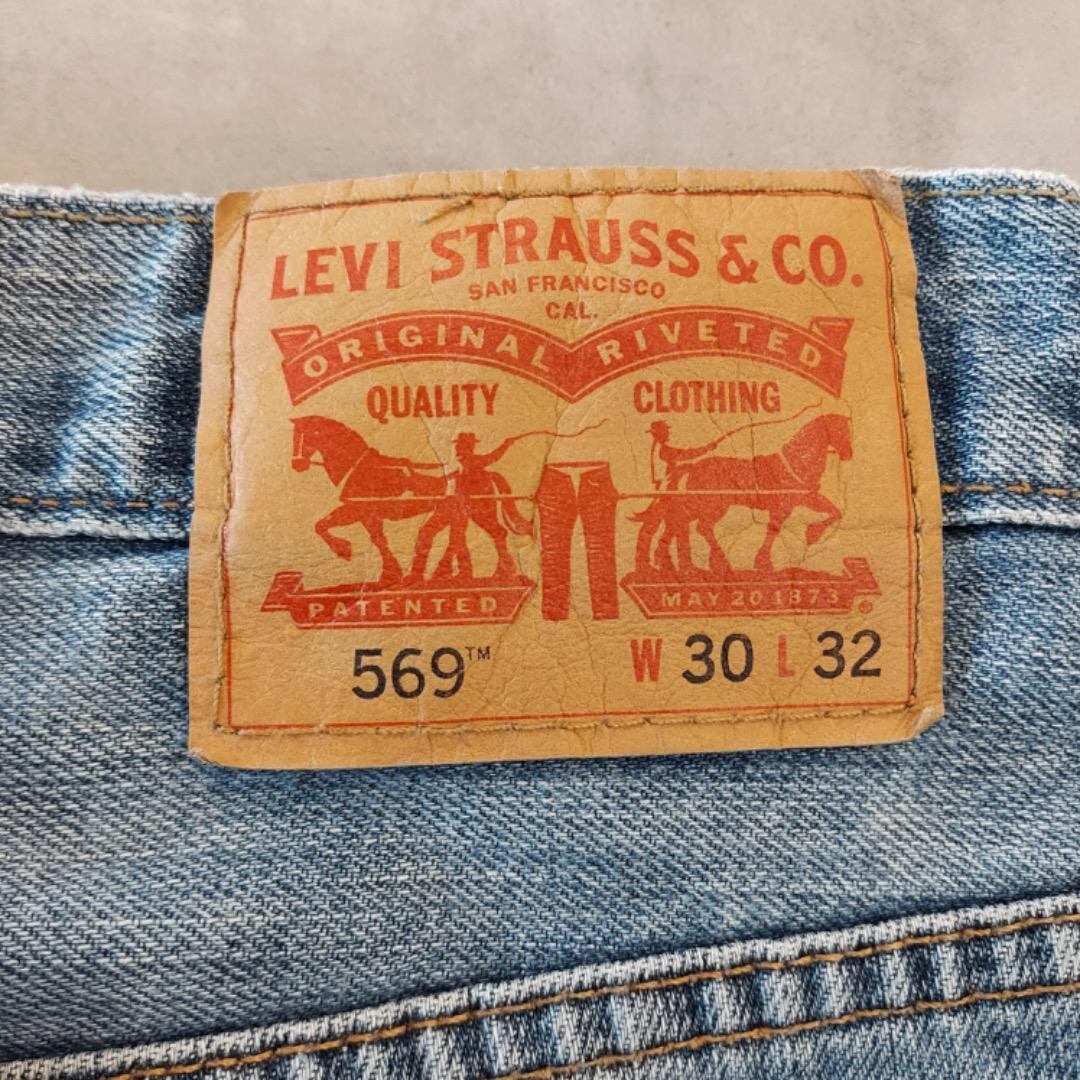 リーバイス569 Levis W30 ブルーデニム 青 ヒゲ 古着 15481 | fuufu