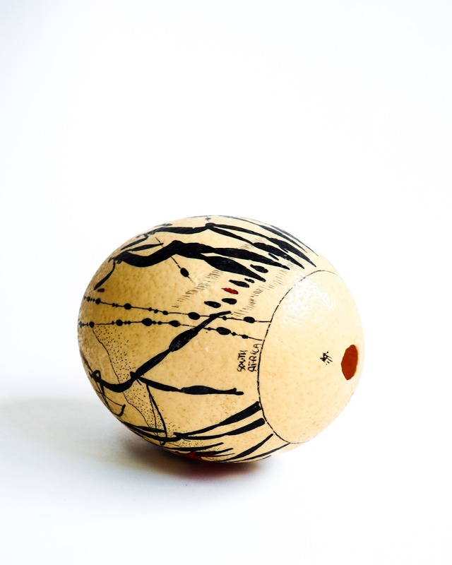 Ostrich egg: a South African folk art object