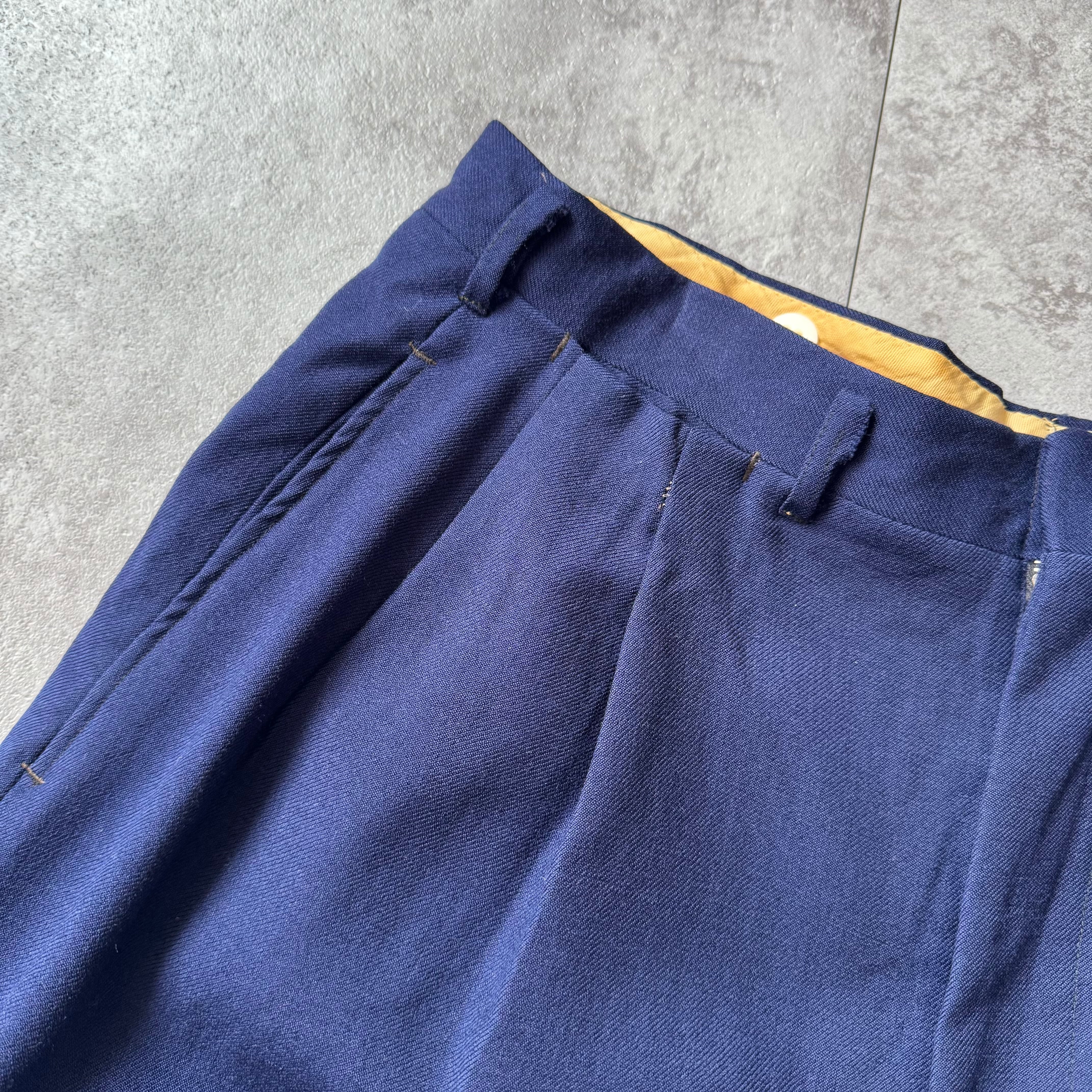 1950's US Vintage 2tuck Wool Gab Slacks / 50年代 アメリカン