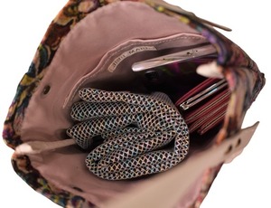 [JERI MARL] ゴブラン織り トートバッグ ミニ (フアブルー) 工房 手作り 日本製 エコパッケージ MX-0038-315