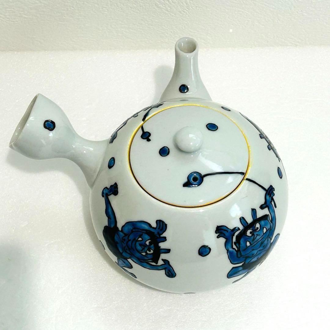 九谷焼 幸窯 鬼絵 「 鬼のお茶会 」 急須 】 | 和食器 えとふく