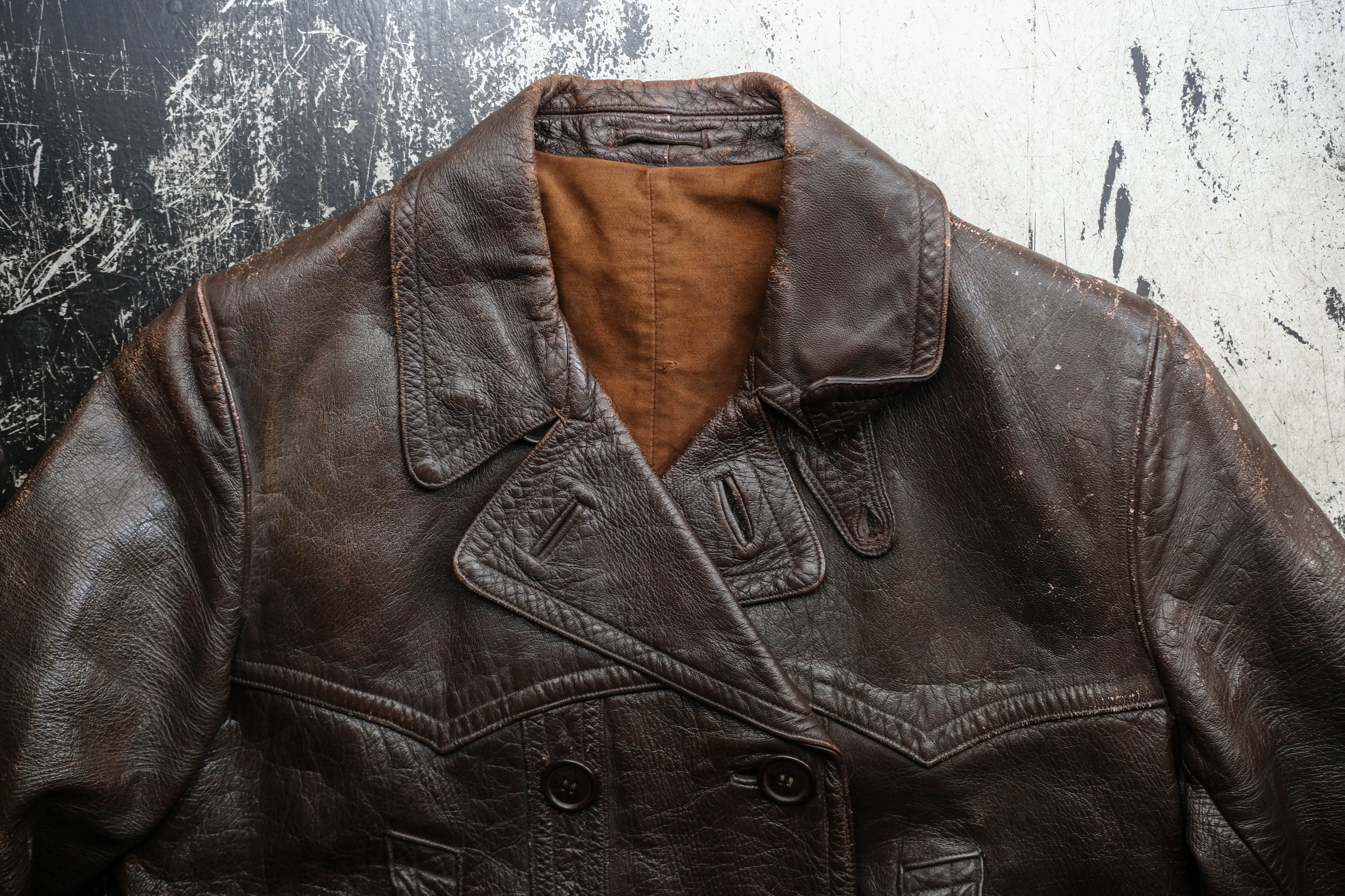 1950s オランダ ダブルレザージャケット | militaria & encore