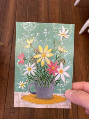 ポストカード　036番「庭の花」