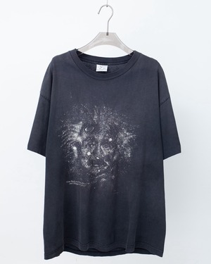 good fade print T-shirt / "Albert Einstein" (single stitch)