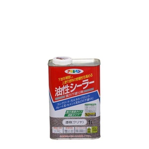 【在庫処分】アサヒペン 塗料 ペンキ 油性シーラー 1L 透明 クリヤ 油性 シーラー 下塗り用 1回塗り 密着性向上 耐久性向上 シックハウス対策品 日本製