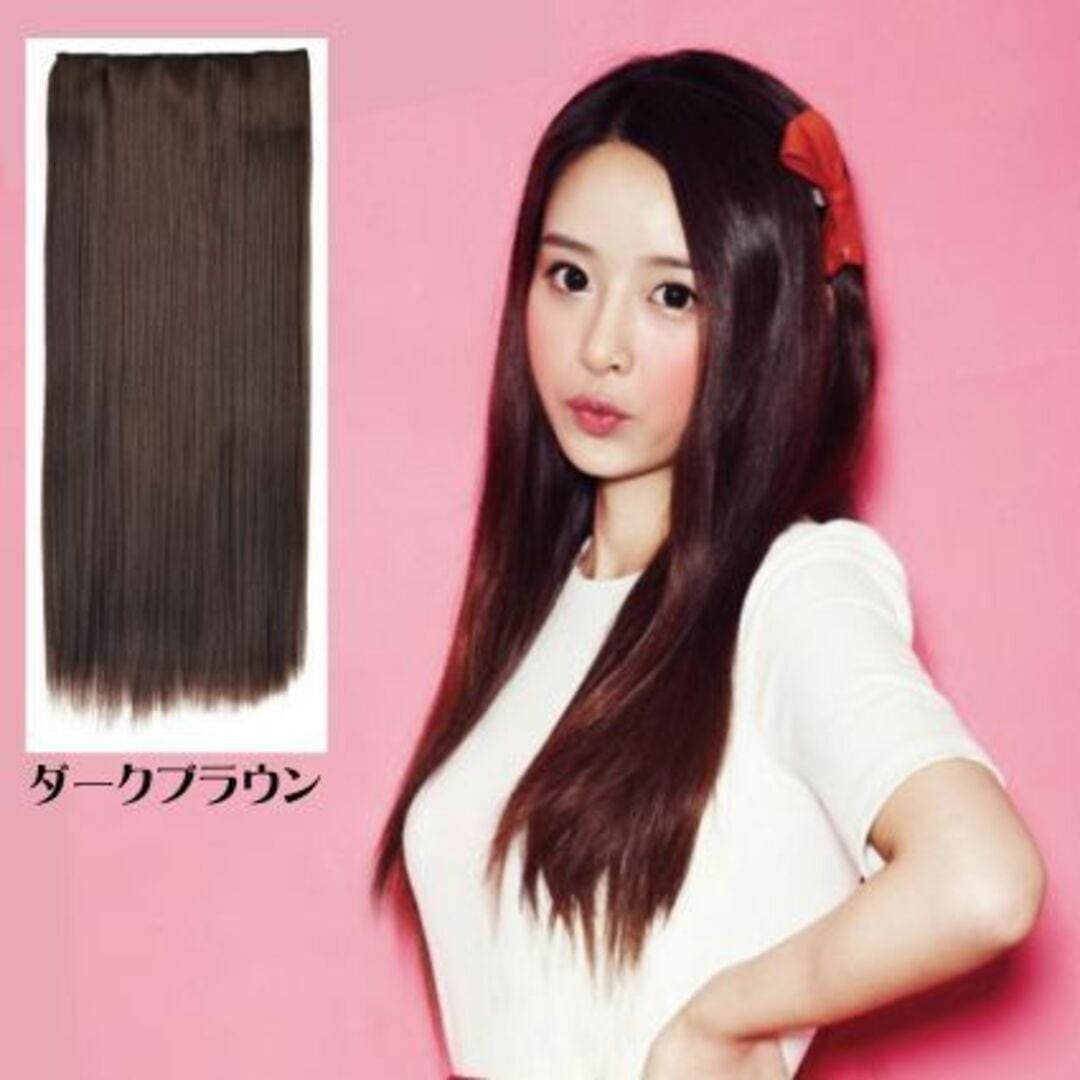 襟足 エクステ ストレート 簡単イメチェン！ さらさら ナチュラル ロング