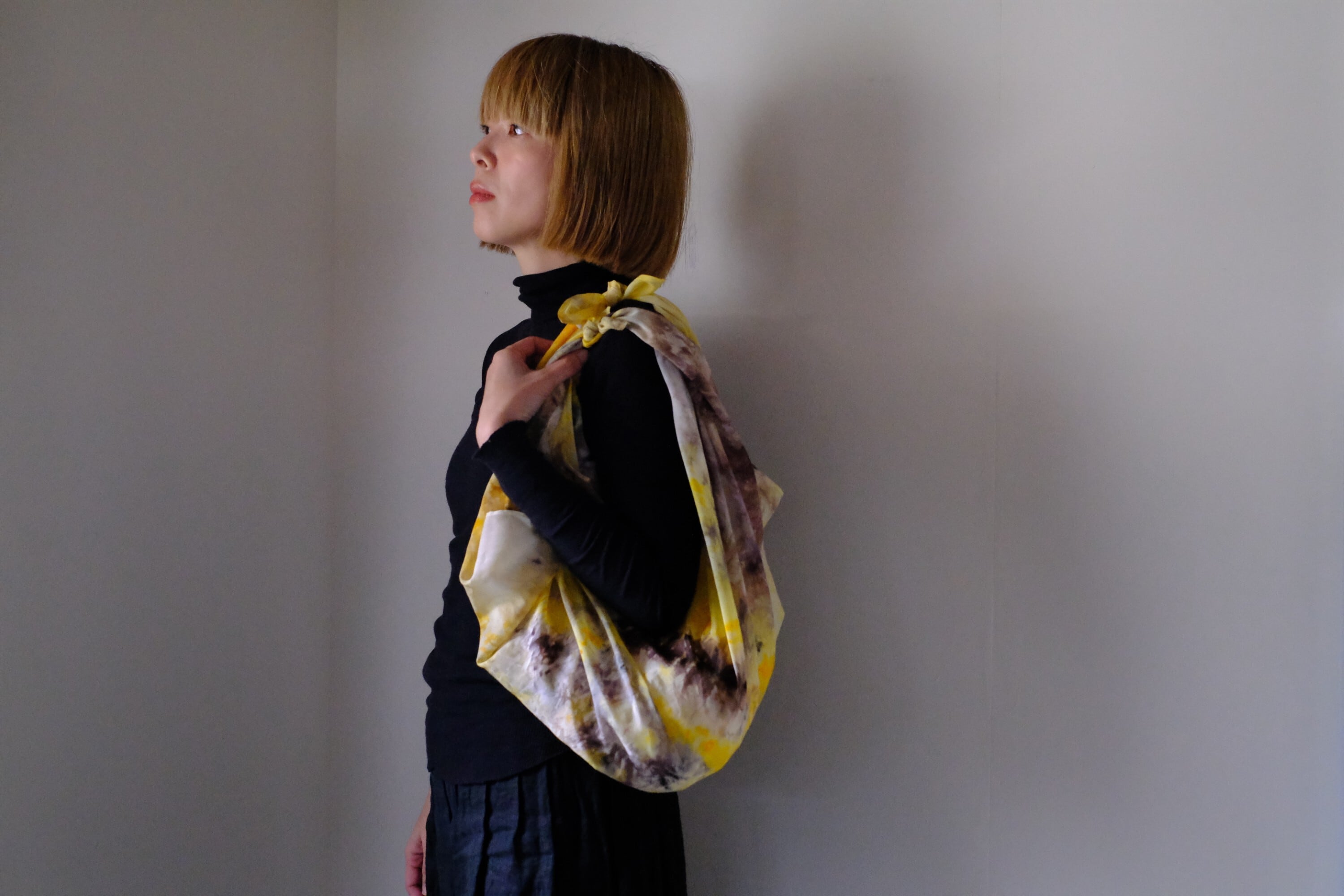 コットンシルクスカーフ　o-0532