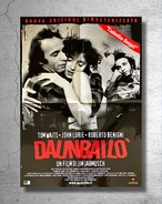 ジム・ジャームッシュ監督映画 『ダウン・バイ・ロー』希少なイタリア版ポスターy