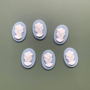 〈再入荷〉ドイツヴィンテージ アクリルカメオ（オーバルLL/18mm）