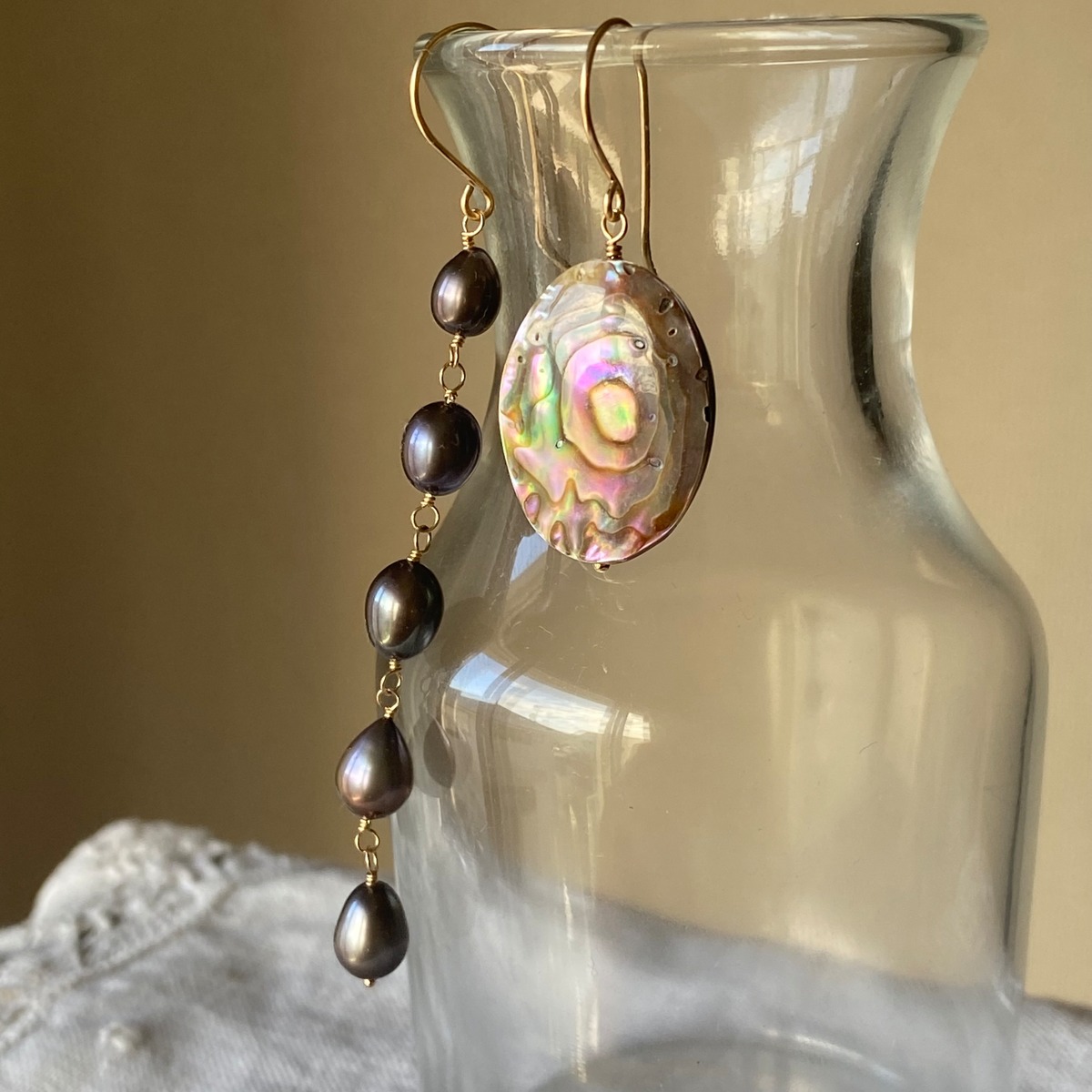 Avalon Shell × Pearl _ earrings #P210 | maru.