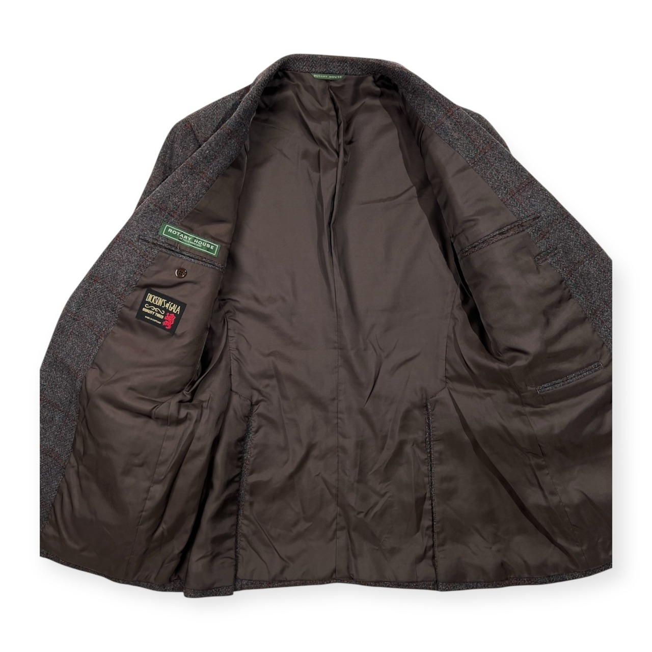 ROTARY HOUSE TEIJIN MEN'S SHOP テイジン ロータリーハウス DICKSON'S OF GALA ツイード テーラードジャケット 94A-6/ビンテージ