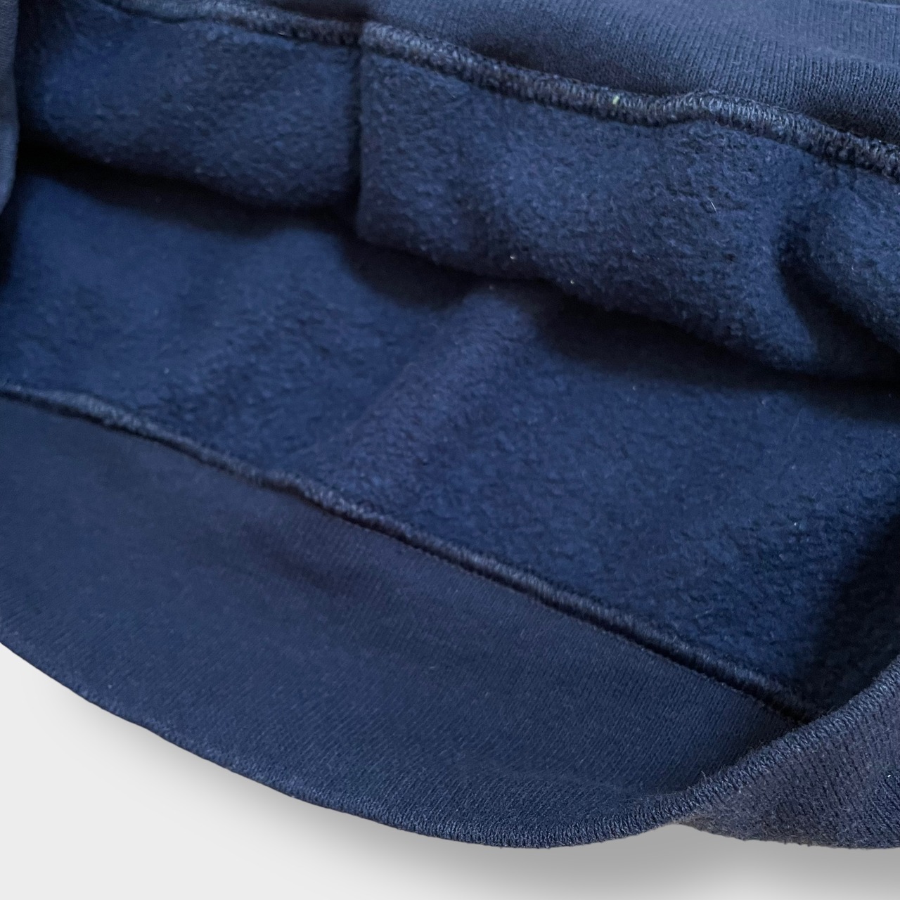 【SOFFE】90s USA製 リフレクター付き ロゴ プリント US NAVY バックプリント パーカー プルオーバー スウェット フーディー hoodie S ネイビー ソフィー 米軍 アメリカ軍 ミリタリー us古着